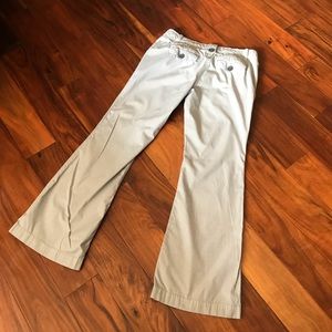 Loft pinstriped trousers.